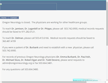 Tablet Screenshot of oregonneurology.org